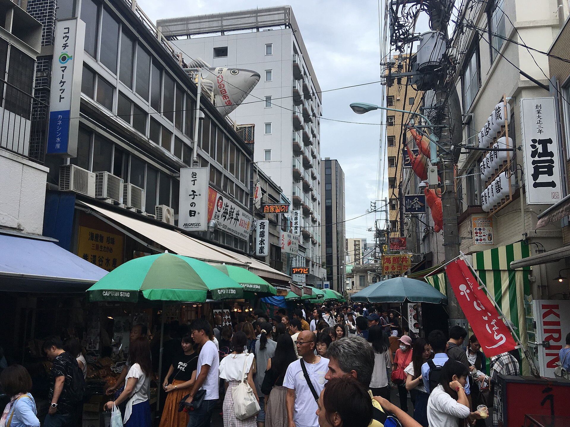 Tsukiji Outer Market in Tokyo